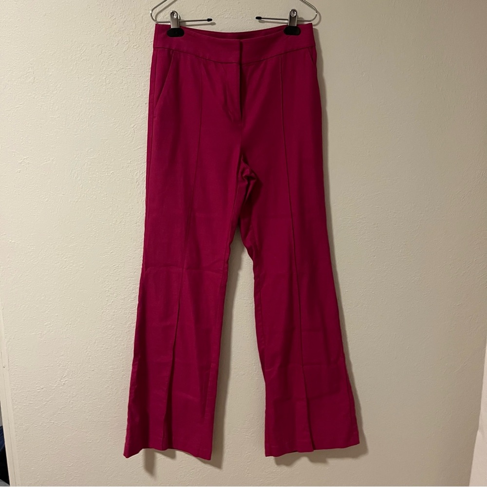 LOFT Pink Boot Cut Flare Pants